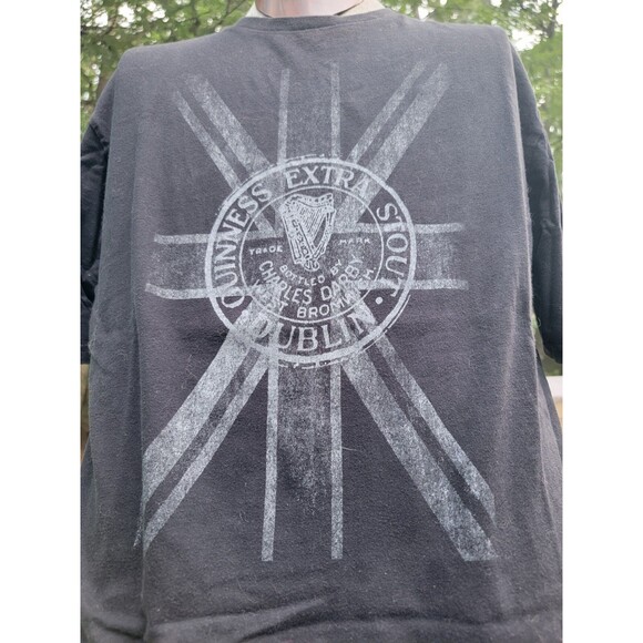 Guinness Extra Stout, Dublin Ireland, black T-Shirt XL/ 2X, original Guinness - Picture 7 of 12